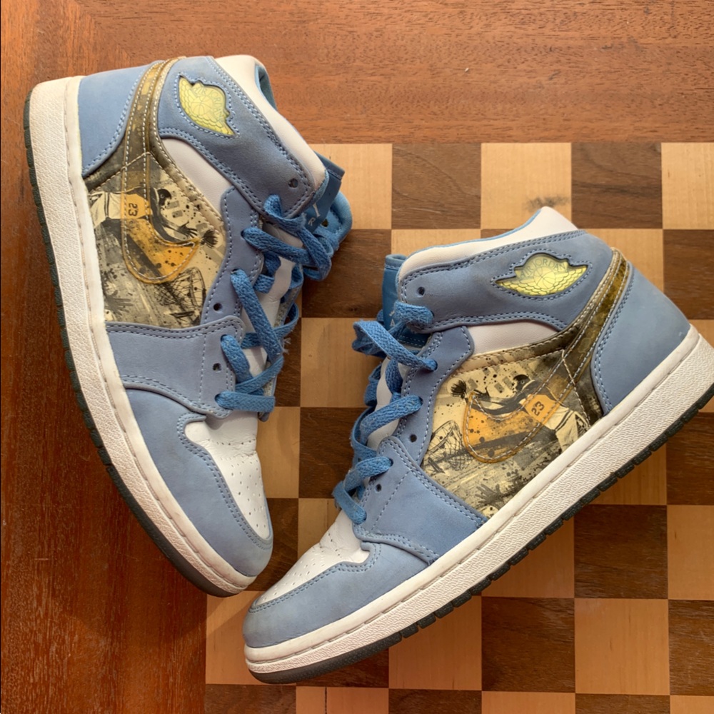 2007 Air Jordan 1 Retro Alpha 'White University Blue'